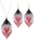 YAZILIND Halskette Ohrringe Set Schmuck Lagenlook Frauen Blätter Ethnisch Bohemian Vintage Sets (Schwarz)