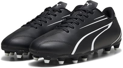 PUMA Unisex Kids Vitoria Fg/Ag Jr Zapatos de fútbol, Puma Black Puma White, 33 EU