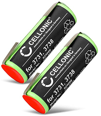 CELLONIC, Akku für Rasierer kompatibel mit Braun Oral-B Professional Care 8000, 8300, 3731 (1.2V, 2500mAh) 2 Stück