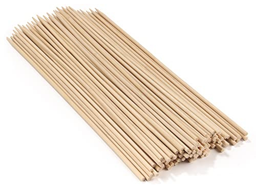 BambooMN - 5mm Semi-Point Multipurpose Tornado Potato Bamboo Skewers - 13.9 (35.3cm) - 100 Pieces