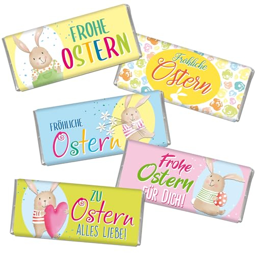 STEINBECK Ostern 5x18g Mini-Schokolade Vollmilch Osterhase Osternest Osterfeier Osterfest