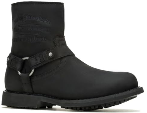 Harley-Davidson Scout Rvltn - Stivali da uomo a metà polpaccio, nero, 46 EU