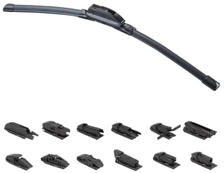 CARALL Universal-Wischerblatt, 13 Anschlüsse inklusive, kompatibel mit 98 % des Autos (300 mm)
