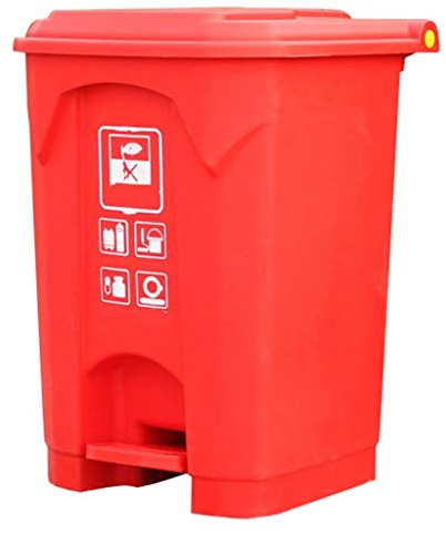 NUGKHNXR Poubelle pour cuisine Poubelle à pédale de 50 litres avec couvercle, poubelle de patio extérieur à la maison Seau de stockage des ordures Corbeille à papier Poubelle de recyclage
