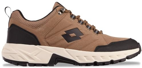 Lotto Ketcham Unisex Sneaker, Brown/Black, 43 EU