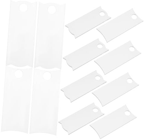 DIYEAH 12piezas Placa De Identificación De Sublimación Acrílica Etiquetas De Identificación Para Vasos Decoración De Acrílico Uso Fiestas