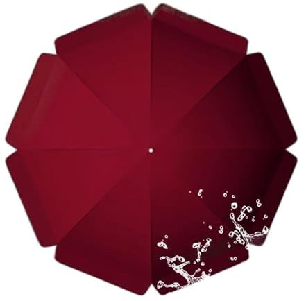 IMUNKT Toile De Rechange Pour Parasol D'extérieur, Diamètre 180-300cm, 8 Baleines/10 Baleines, Tissu De Rechange Imperméable, Auvent De Remplacement Pour Parasol De Table De Marché(Burgundy,280cm(9.2f