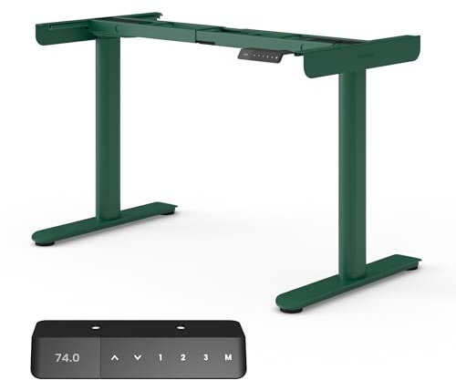 Ergotopia Desktopia One – Höhenverstellbarer Schreibtisch Gestell, Elektrisch höhenverstellbares Tischgestell, TÜV-geprüft, Schreibtisch höhenverstellbar mit Doppelmotor-System, 7 Jahre Garantie