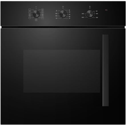 electriQ Fan Assisted Single Oven with Side Opening Door - Black