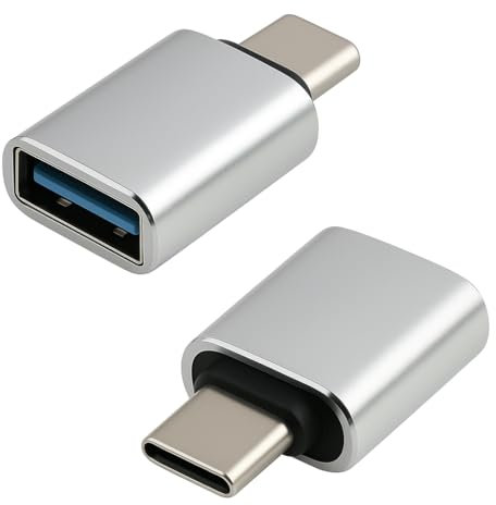 Yewseas 2 Pezzi Adattatore USB-C a USB 3.2, 10 Gbps, Tipo C Maschio a Femmina, Compatibile con Dispositivi Thunderbolt, Laptop, Tablet e Fotocamere Digitali