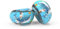 ZTBFHLZQ Brazaletes Natación Niños, Manguitos Piscina Niños, 3 Válvulas Seguridad, Ayuda de natación a Partir para niños y niñas, para Piscina, Playa, Ayuda a la Natación, Juguetes de Piscina (Azul)