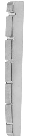 Cabilock Sillet pour Basse 5 Cordes en Alliage de Titane 43 Mm, Pré-entaillé à Fond Plat, Accessoire Solide pour Guitare Électrique St, Améliore Résonance et Accordage, Installation Rapide