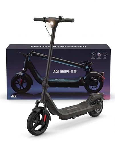 LAELIN E Scooter mit Straßenzulassung ABE, Elektroroller 500W Motor, 10 Zoll Gel Reifen, 35-45 km Reichweite, Vorderradfederung, Doppelbremse & TCS, IPX4 (Max. 45 km Reichweite,R450)