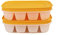 TUPPERWARE Gefrier-Behälter Eiswürfler orange mit Deckel mini Eiswürfel Eis (2)
