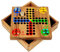 Logica Juegos Art. Ludo - Parchís - Juego de Bolsillo - Juego de Mesa de Madera Preciosa - Juegos De Viaje
