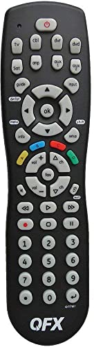 QFX 8-in-1 Universal Remote with Glow-in-The-Dark Buttons (REM-8)