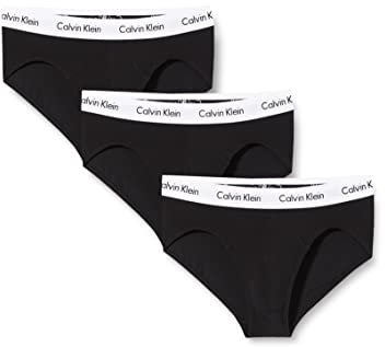 Calvin Klein herren 3P hip brief underpants, 001 Nero - Black, XL