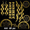 SET COMPLETO ADESIVI CARENA ORO FITS COMPATIBILE CON YAMAHA T-MAX 500 01-07