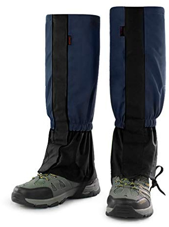Luwint Ghette impermeabili per stivali da bambino, per escursionismo, caccia, arrampicata, per bambine di 6-12 anni (blu navy)