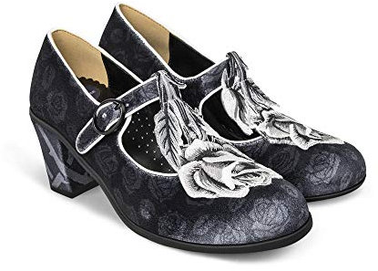 Hot Chocolate Design Chocolaticas Mid Heels Black Tudor Women's Mary Jane Pump Multicoloured HCD 38