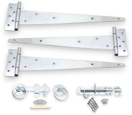 Kit di montaggio per cancello in legno da 45,7 cm (3) per cancello da giardino in ferro da stiro, 450 mm