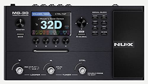 NuX MG-30 Multi-Effects Modeler Pedal, Schwarz