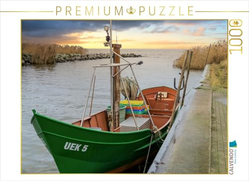 CALVENDO Puzzle Fischerhafen in Ueckermünde | 1000 Teile Lege-Größe 64 x 48 cm Foto-Puzzle für glückliche Stunden