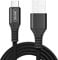 Galaxy A52s 5g/A52/A52 5G/A51/A40/A50/A70/A20e/M32/S10/S20/M23/M33/M53 Type C 3A Fast Charging Cable (1.5 Meter) Charger Cable Lead Nylon Braided Type C Cable For Samsung galaxy A52 5G (BLACK)