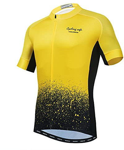 Hotlion Herren Radtrikot MTB Trikot Sommer Kurzarm Rennrad Shirts, Cf0392-sj, XL