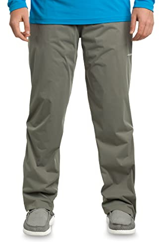 Whitewater Fishing Men’s Packable Rain Pants, Lightweight Waterproof Rain Gear (Large, Steel Grey)