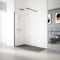 Paroi de Douche Fixe Modèle SERIE 100 de 100x195 cm - Verre Trempé, Traitement Anti-calcaire, TransParoint et Réversible d'1 Feuille de 6 mm - Profil Couleur Noir - REALSHOWER
