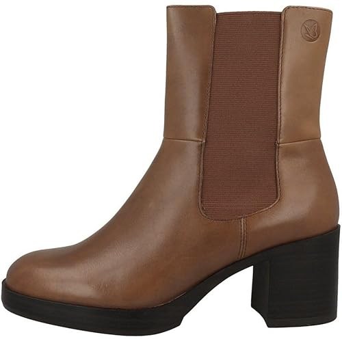 CAPRICE 9-25325-41, Botines de tacón con cordones para Mujer, Marrón (Cognac Nappa), 37 EU
