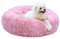 MDDK DY Hundebett Katzenbett Flauschig Rund, Katzenkorb - 50CM Pink,Waschbar，Hundekorb,rutschfeste Unterseite, Hundematte, Plüsch Hundekissen,Hundekörbchen für Kleine Mittlere Hunde,Katzen