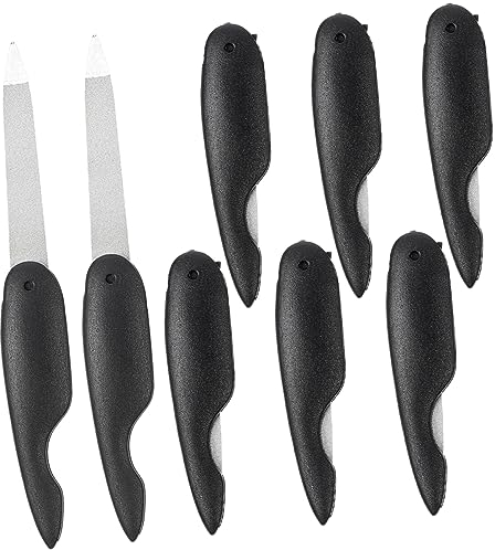 CIMAXIC 8 Stück Faltbare Nagelfeile Nagelfeilenstreifen Doppelseitiger Druck Nagelfeilenpuffer Für Nägel Nagelfeilenpuffer Kleine Nagelfeile Metallbesatz Nagelfeile Edelstahl