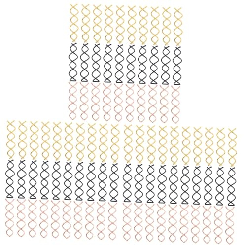 FRCOLOR 90 pcs hair dryer hair clips for women hair accessories spiral hair clips updo hair accessories corkscrew hair pins spiral hairpin hair waver messy bun tool braid Bobby Miss alloy