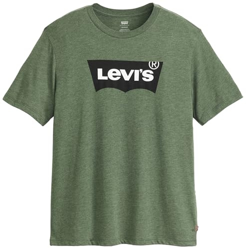 Levi's Men's Graphic Crewneck Tee T-Shirt, Core Bw Tri-Blend Sycamore, XS