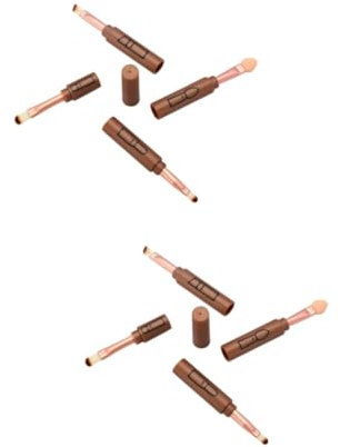 Ipetboom 2pcs Makeup Brushes Lip Brush Eye Shadow Eyebrow Retractable Portable for Travel Outdoor