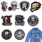 GUOYOU 9 Stück Schädel Aufnäher Patches, Totenköpfe Patches zum Aufnähe, Flicken zum Aufbügeln, Totenkopf Bestickte Aufnäher DIY Bügelflicken Bügelbilder für Aufnähen auf Kleidung Kleid Jeans Cap