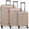 SMARTBOX Hartschalen Koffer-Set 3-teilig | aus hochwertigem, robusten und leichtem Polypropylen Material | 4-Doppelrollen & TSA-Schloss für Damen & Herren (Edition 01)