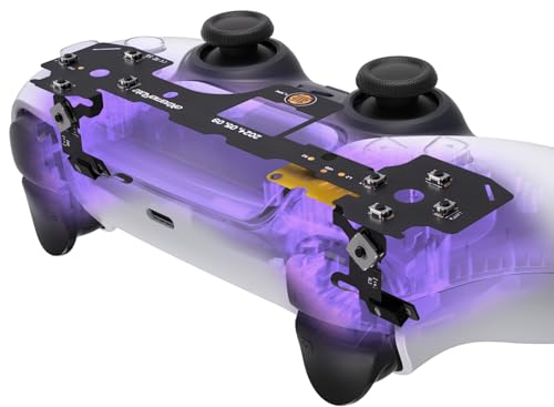 eXtremeRate 2 in 1 Ganzes Clicky Upgrade Kit für ps5 Controller BDM-040, Mirco Switch Taktile Clicky Hair Trigger Kit&Face Clicky Kit, Mausklick Flexkabel Kit für ps5 Controller-Starke Version