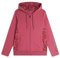 FREDDY - Felpa Donna Chiusura Zip E Cappuccio con Inserti Floreali, Donna, Rosa, Medium