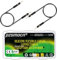 pzsmocn Flexible Silikon Jumper Wire Kabel Steckbrücken 24AWG 20cm，40 Sets/120 Stück für Dupont Steckverbinder 2,54 mm 1-Polig Schwarz Male-Male Stecker Adapter Solderless Drahtbrücken für Breadboard