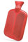 RE-GEN Hot Water Bottle, 2 Litre Capacity, Double Ribbed Front & Back, Made from Natural Rubber. Ideal for Hot Warming Pain Relief Therapy Treatment (Red - Single Pack)