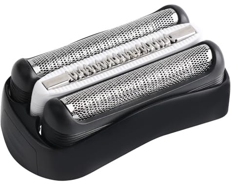 Ersatz-Scherkopf Kompatibel mit Braun Series 3, 32B Rasierköpfe Ersatzklingen Klingen Rasierkopf für Series 3 3000s, 3010s, 3040s,3050cc, 300s, 310s etc (32B, Schwarz)