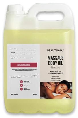 Massageöl 5 Liter Neutral – vegan, 100% natürlich & GVO-frei – Wellness-Öl & Körperöl in Spa-Qualität für Massage & Pflege, Männer & Frauen