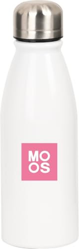 Safta MOOS PASSION - Botella Metálica Termo para Agua, Botella de Agua, Doble Aislamiento, Cómoda y Ligera, 500 ml, 6x24 cm
