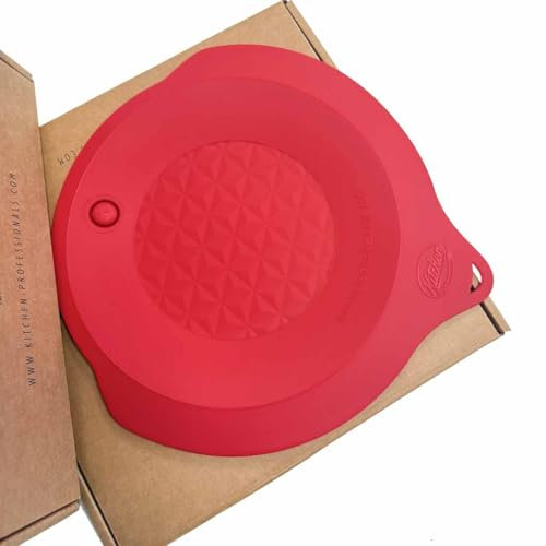 Kitchen Professionals Profi-Frischhaltedeckel, kompatibel mit Bosch MUM5 Edelstahl-Rührschüssel - kein Originalzubehör von Bosch - (Rubinrot)