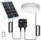 Aigostar Luz Solar Exterior con Sensor 70W Plafón LED Techo Solar Interior con Caja de Almacenamiento de Energía, Mando a Distancia, IP65 Impermeable, Cable de 8m, Ajustable 6500K