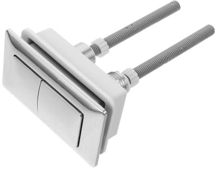 Operitacx Rectangular Abs Toilet Press Button Dual Flush Toilet Button for Water Tank