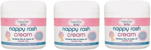 3 x Nappy Rash Cream 200ml – Zinc Oxide & Castor Oil Formula, Lanolin-Free, Hypoallergenic, Vitamin E Enriched, Gentle Skin Protection for Babies | SterlingSquare